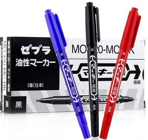 Zebra Ex Mckee Head Marker Pen Mo Mc Black Twin Pack Color