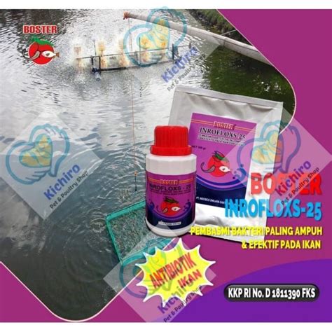 Jual Inrofloxs 25 Boster Pembasmi Bakteri Pada Ikan Udang Inroflok 25