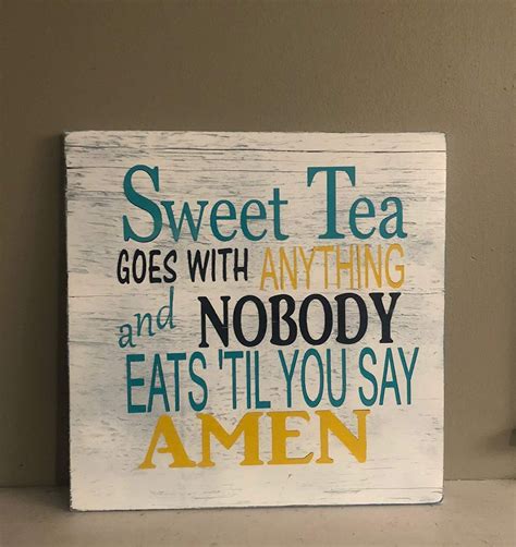 Amazon Rustic Wooden Summer Signs Sweet Tea Sign Amen Jesus