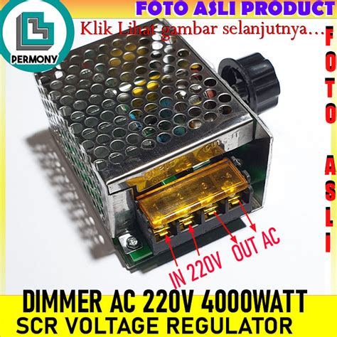 Jual Dimmer Ac Volt Watt Scr Regulator Speed Control W