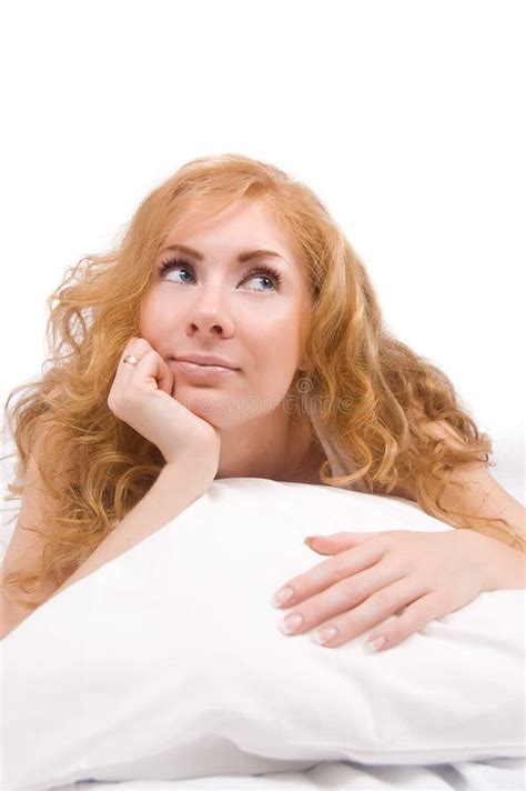 Woman Dreaming Stock Image Image Of Female Pillow Sheet 19763797