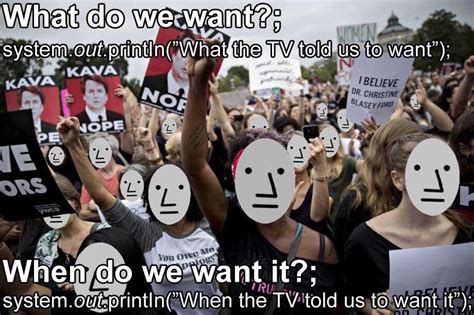 Npc Protest Npc Wojak Know Your Meme