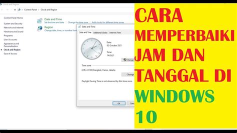 Cara Memperbaiki Jam Dan Tanggal Di Windows Anbk Youtube