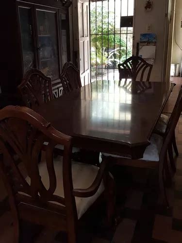 Comedor De Caoba Para Seis Personas Modelo Antiguo En Venta En Por