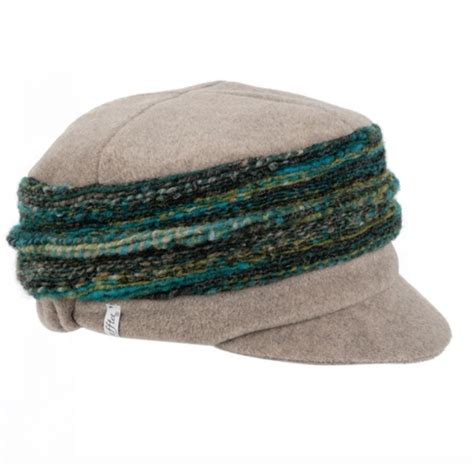 Casquette Gavroche Ebony Laine Gris Vert Traclet Reference