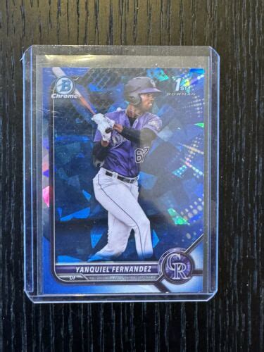 2022 Bowman Chrome Sapphire Yanquiel Fernandez BCP 191 Prospects