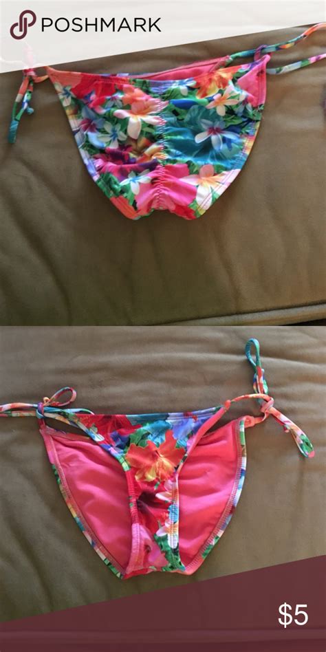 Floral Scrunch Back Bikini Bottom Bikinis Bikini Bottoms Scrunch