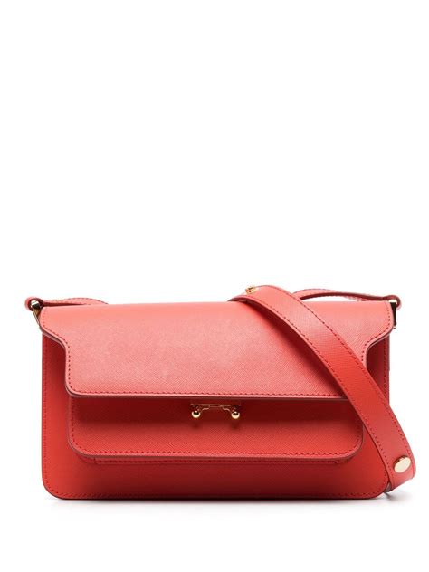 Marni Leather Shoulder Strap Farfetch