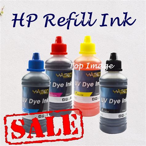 Yasen Refill Ink Premium Uv Dye Ink For HP Printer 100ml Shopee