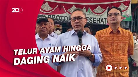 Bikin Shock Mendag Zulhas Ungkap Biang Kerok Harga Pangan Naik YouTube