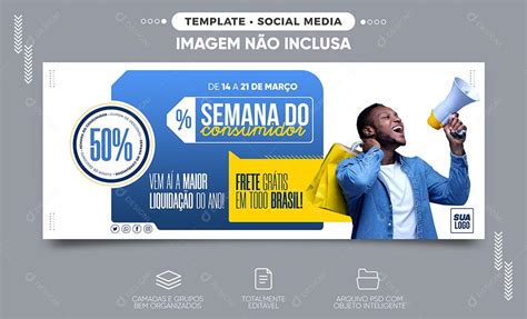 Social Media Banner Semana Do Consumidor A Maior Venda Do Ano Loja Psd