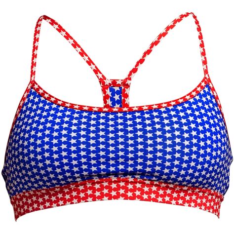 Funkita Swim Crop Bikini Top Women Starlight Bike