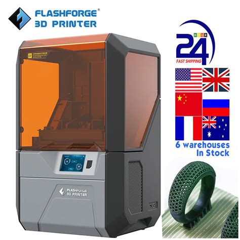 Flashforge DLP 3d Printer IPS Smart Touch Screen High Precision Jewelry