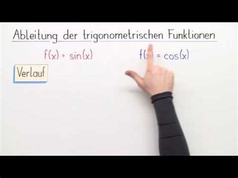 ABLEITUNG DER TRIGONOMETRISCHEN FUNKTIONEN Sin X UND Cos X