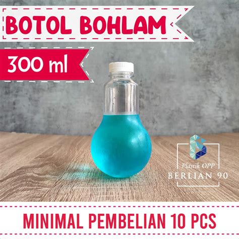 Jual Ecer Botol Plastik Bohlam Ml Tebal Termurah Botol Lampu