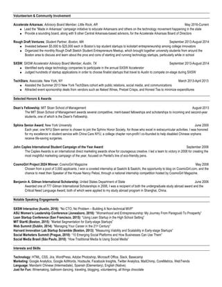 Erica Swallow S Resume Pdf