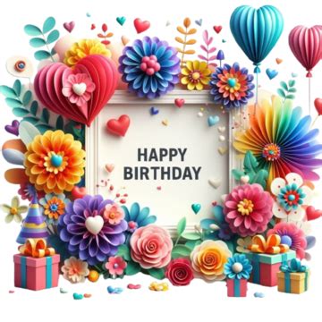 Happy Birthday Photocall Frame Vector Art Work Happy Birthday