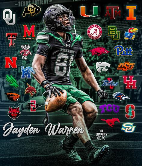 314Graphics | First 30 offers for 2026 4⭐️ Jayden Warren out of Iowa