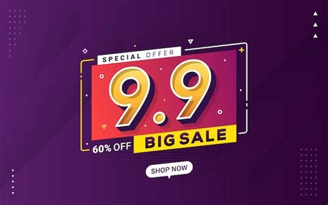 Premium Vector 99 Shopping Day Sale Banner Background For Business