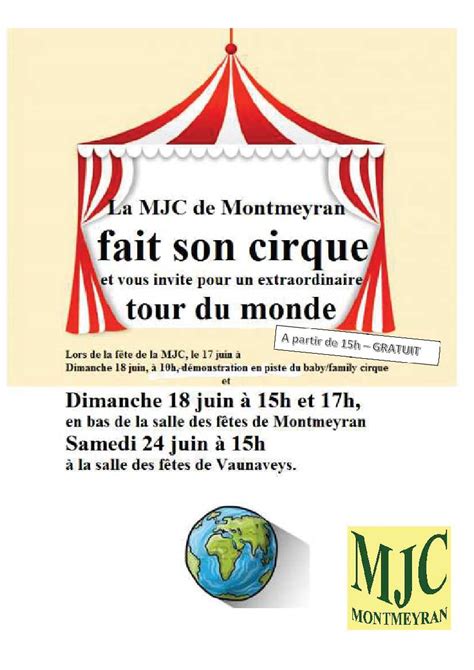 La Mjc Fait Son Cirque Site De La Commune De Montmeyran