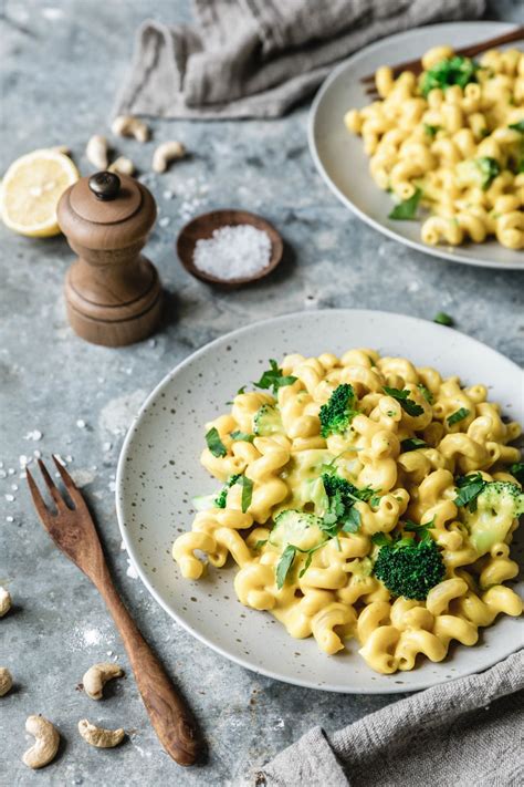 Vegane Mac Cheese Mit Einer Cremig K Sigen Sauce Aus Gem Se Cashews