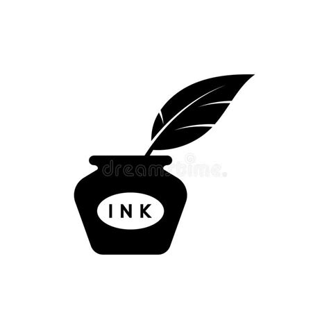 Ink Icon Design Template Vector Isolated Illustration Stock Vector