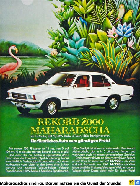 11 Opel Rekord II Viertuerige Limousine Sondermodell Maharadscha