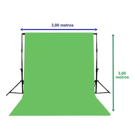 Tecido Fundo Infinito Chroma Key Cor Verde X Venda Em