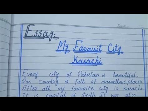 Essay On My Favourite City Karachi Essay On My City Karachi City