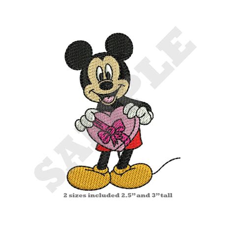 Mickey Mouse Machine Embroidery Design Etsy