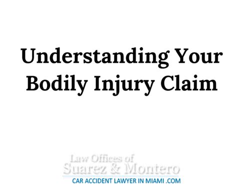 Understanding Your Bodily Injury Claim Jaime Suarez