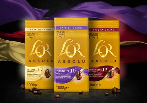 Café L'or Guide - Café en grain L'OR Absolu | Intensité 7 à 13