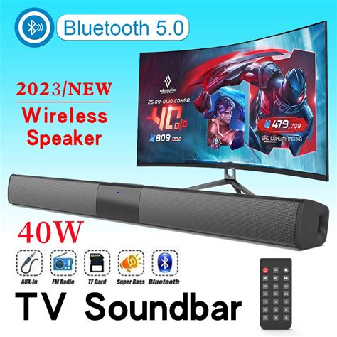 40W High-power TV Speaker Wired and Wireless Bluetooth Speaker for Home Theater B00MBOX with FM ...