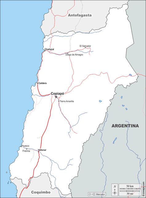 Atacama Free Map Free Blank Map Free Outline Map Free Base Map