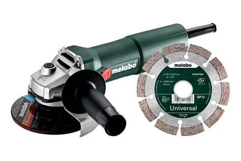 Metabo haakse slijper W750-125 set