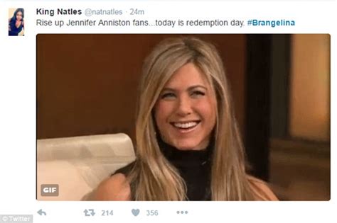 Jennifer Aniston Memes Flood Twitter After Angelina Jolie And Brad Pitt S Divorce Daily Mail