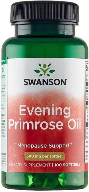 Swanson Evening Primrose Oil 500mg 100 Kaps Opinie I Ceny Na Ceneo Pl