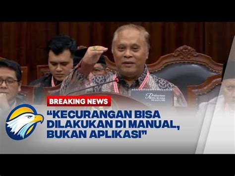 BREAKING NEWS Ahli KPU Sirekap Hanya Software Tidak Bisa Ubah Suara