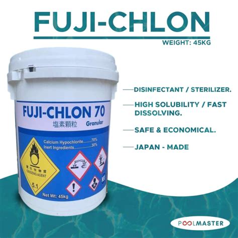 FujiChlon 45 Kg 1 Drum Chlorine For Intex And Bestway Swimming Pool