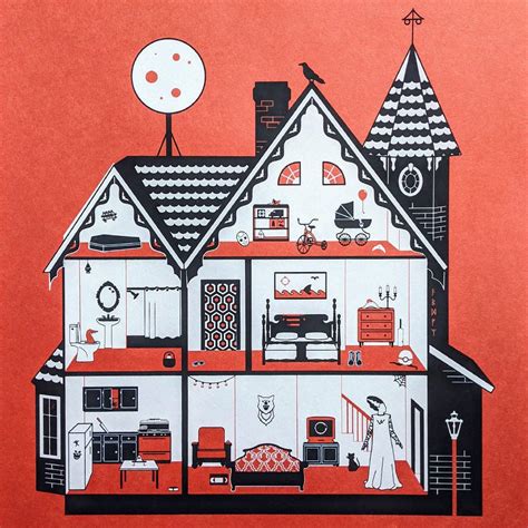 Repop Ts Haunted Doll House Screen Print