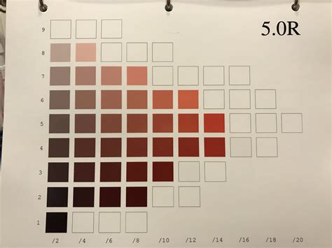 Munsell Color Chart Examples