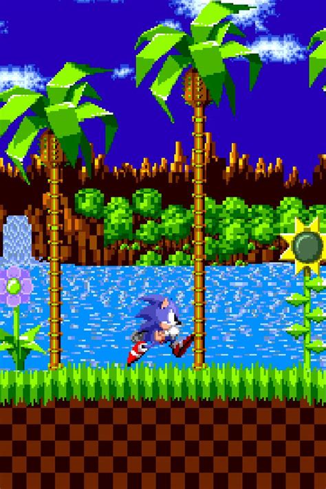 Retro Sonic The Hedgehog Wallpaper