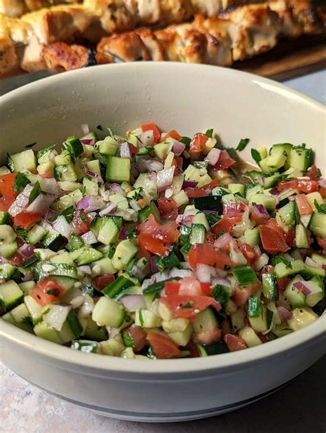 Easy Shirazi Salad Persian Cucumber Tomato Salad