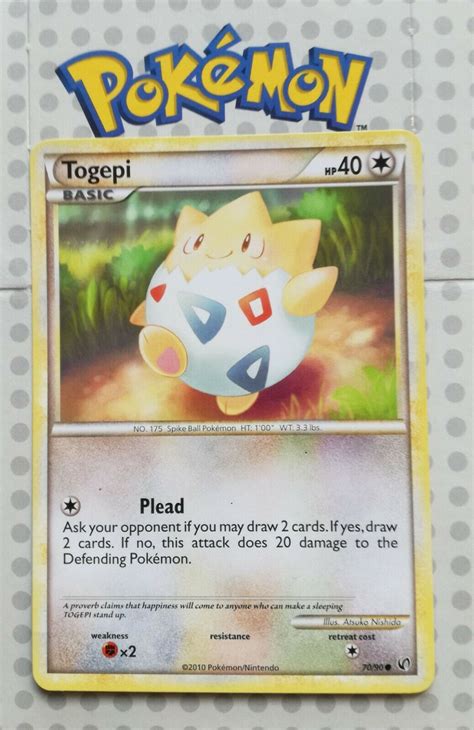 Pokemon Togepi Card