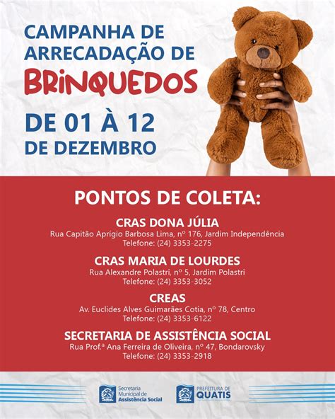 Prefeitura De Quatis Inicia Campanha De Arrecada O De Brinquedos