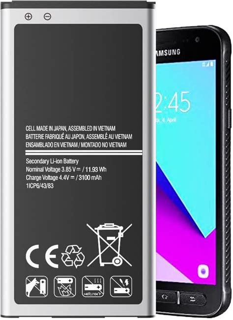 Akku F R Samsung Galaxy Xcover Mah High Power Ersatzakku