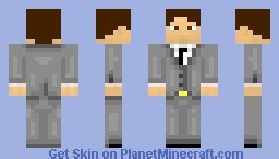 Man In Grey Suit Minecraft Skin