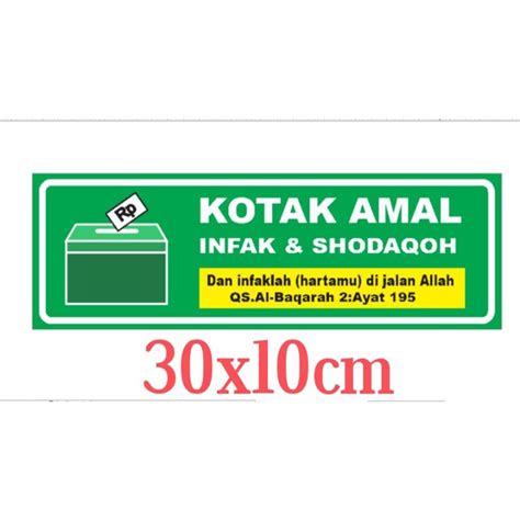 Jual stiker kotak amal | Shopee Indonesia