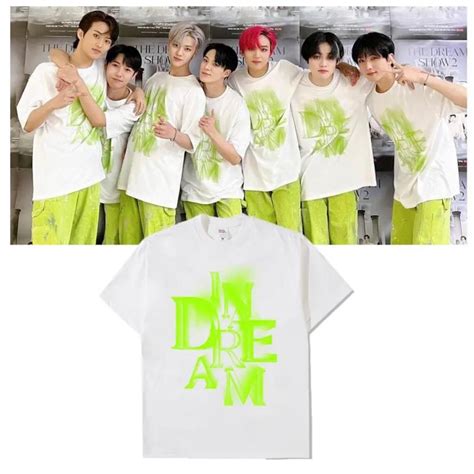 Jual COD KAOS NCT DREAM IN DREAM THE DREAM SHOW 2 HIJAU STABILO BAJU