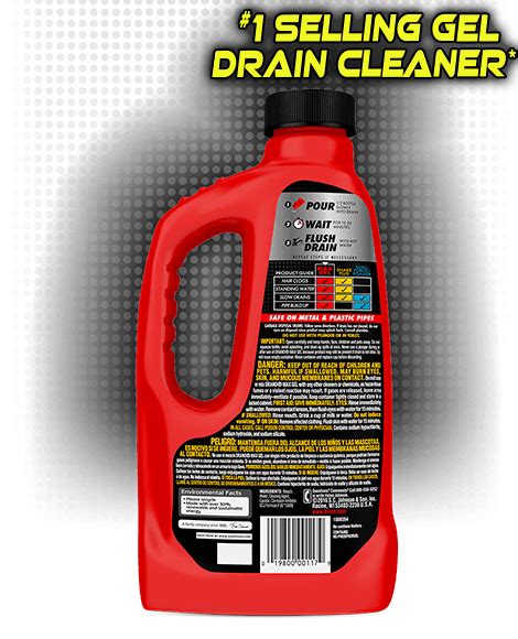 Max Gel Clog Remover Drano SC Johnson